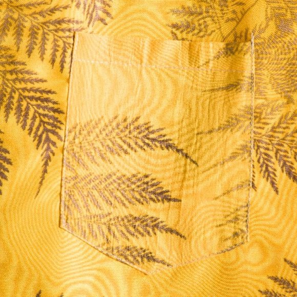 Hawaiian Shirt for Men with pocket Orange / Yellow - Picture 6 of 11